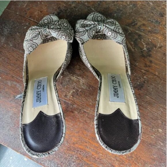 Jimmy Choo Kerala Brocade Heels - Picture 5 of 5